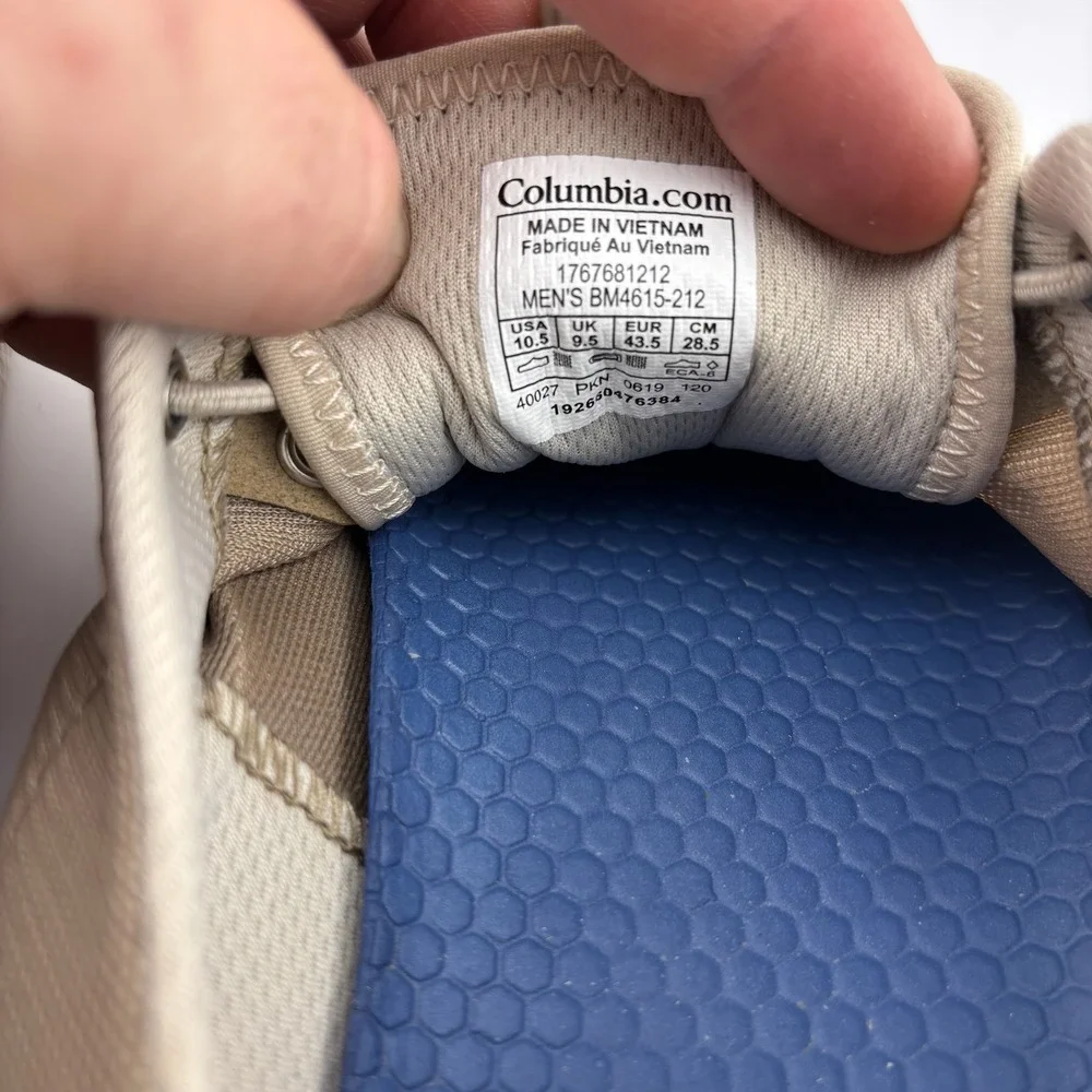 Columbia PFG Boat Shoes 10.5 Tan Blood n Guts Fishing Sneakers BM4615-212
